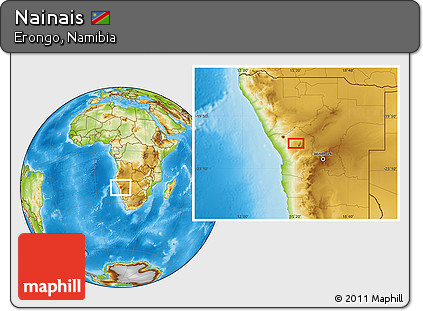 Physical Location Map of Nainais