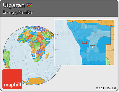 Political Location Map of Uigaran