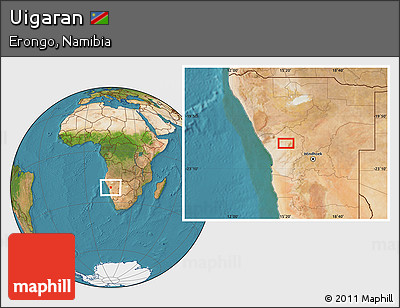 Satellite Location Map of Uigaran