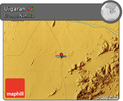 Physical Map of Uigaran
