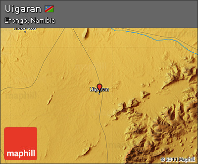 Physical Map of Uigaran