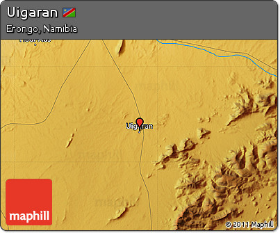 Physical Map of Uigaran