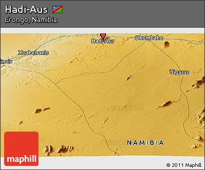 Physical Panoramic Map of Hadi-Aus
