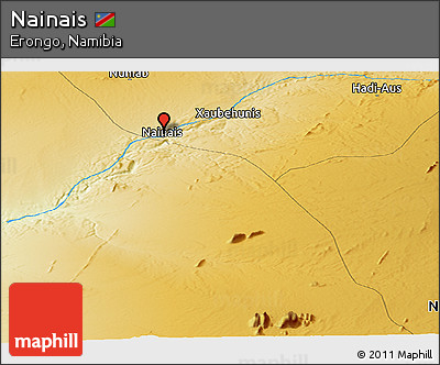 Physical Panoramic Map of Nainais