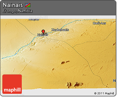 Physical Panoramic Map of Nainais