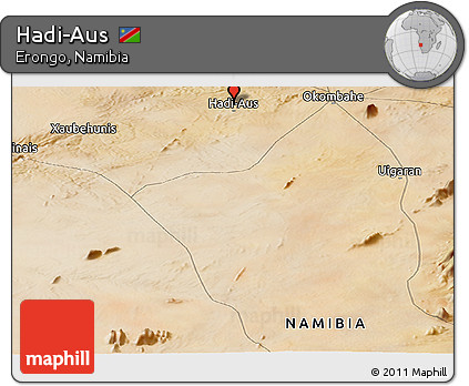 Satellite Panoramic Map of Hadi-Aus