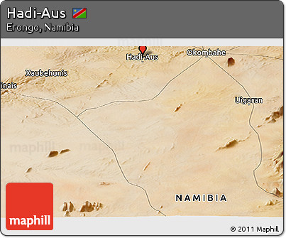 Satellite Panoramic Map of Hadi-Aus