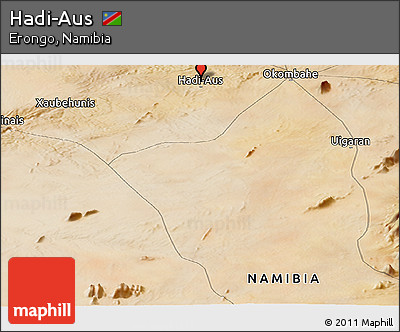 Satellite Panoramic Map of Hadi-Aus