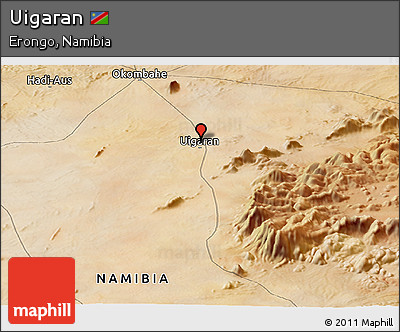 Satellite Panoramic Map of Uigaran