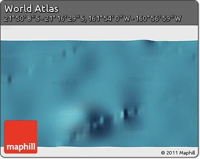Satellite 3D Map of the Area around 21° 33' 19" S, 161° 25' 30" W