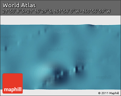 Satellite 3D Map of the Area around 21° 33' 19" S, 161° 25' 30" W