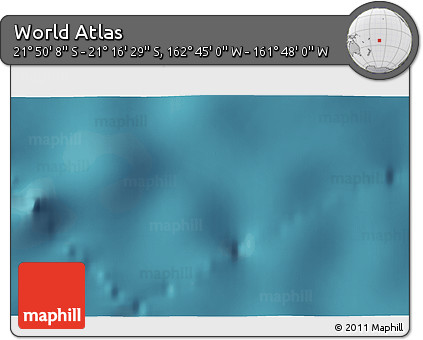 Satellite 3D Map of the Area around 21° 33' 19" S, 162° 16' 30" W