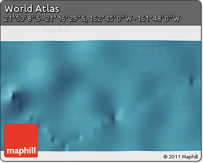 Satellite 3D Map of the Area around 21° 33' 19" S, 162° 16' 30" W