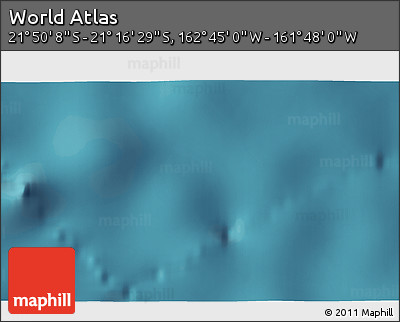 Satellite 3D Map of the Area around 21° 33' 19" S, 162° 16' 30" W