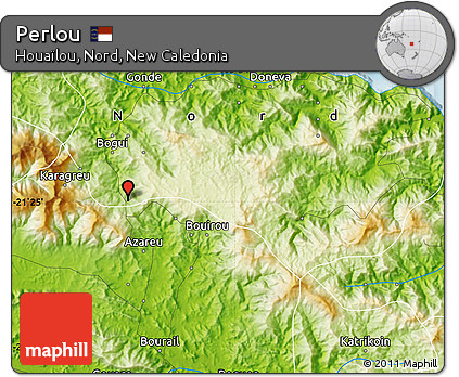Physical Map of Perlou