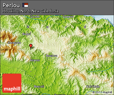 Physical Map of Perlou