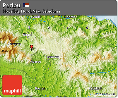 Physical Map of Perlou