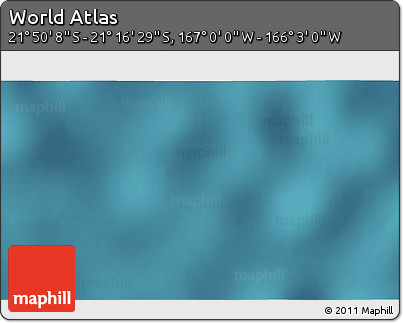 Satellite 3D Map of the Area around 21° 33' 19" S, 166° 31' 30" W