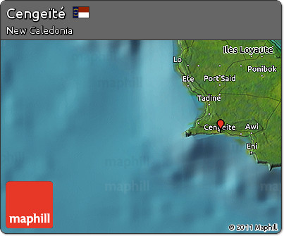 Satellite 3D Map of Cengeïté