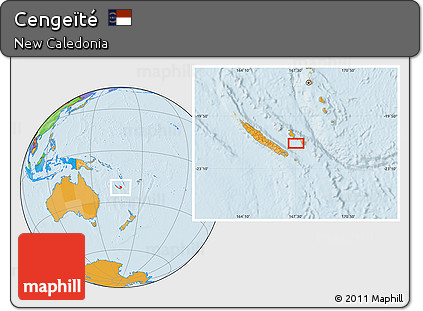 Political Location Map of Cengeïté