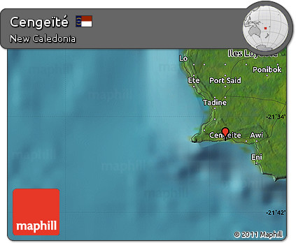 Satellite Map of Cengeïté