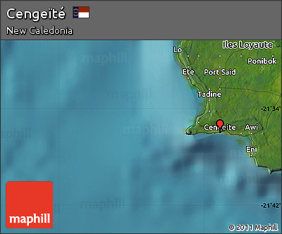 Satellite Map of Cengeïté
