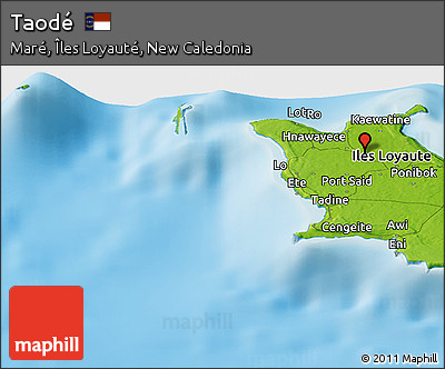 Physical Panoramic Map of Taodé