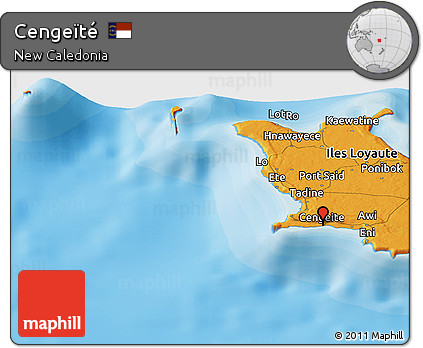 Political Panoramic Map of Cengeïté