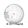 Outline Map of the Area around 21° 33' 19" S, 169° 55' 30" W, rectangular outline