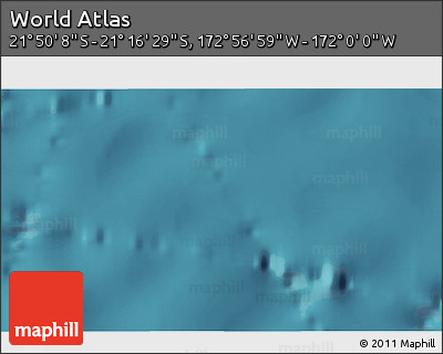 Satellite 3D Map of the Area around 21° 33' 19" S, 172° 28' 29" W