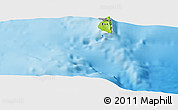 Physical Panoramic Map of the area around 21° 33' 19" S, 175° 1' 30" W