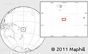 Blank Location Map of the area around 21° 33' 19" S, 179° 16' 30" E
