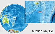 Physical Location Map of the area around 21° 33' 19" S, 179° 16' 30" E