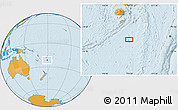 Political Location Map of the area around 21° 33' 19" S, 179° 16' 30" E