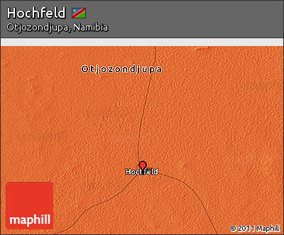 Political 3D Map of Hochfeld