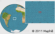 Satellite Location Map of the area around 21° 33' 19" S, 21° 10' 29" W