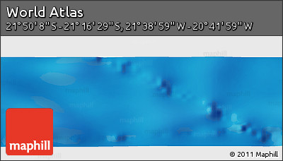 Physical Panoramic Map of the Area around 21° 33' 19" S, 21° 10' 29" W