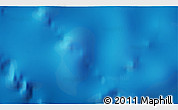 Shaded Relief 3D Map of the area around 21° 33' 19" S, 23° 43' 30" W