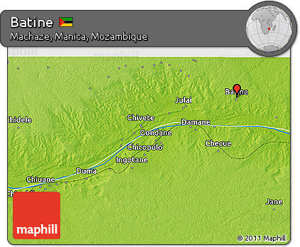 Physical 3D Map of Batine