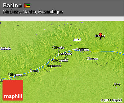 Physical 3D Map of Batine