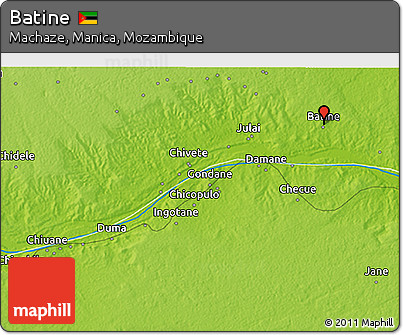 Physical 3D Map of Batine