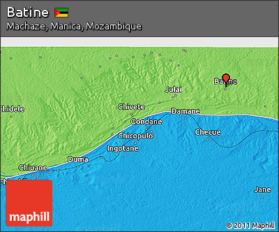 Political 3D Map of Batine