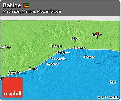 Political 3D Map of Batine