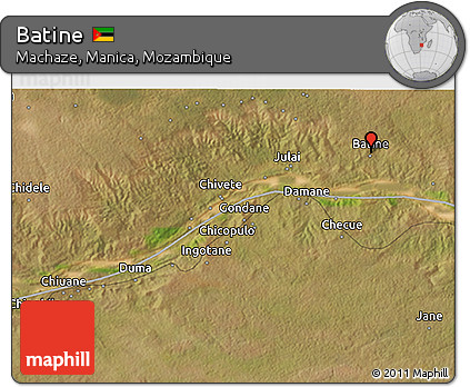 Satellite 3D Map of Batine