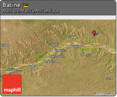 Satellite 3D Map of Batine