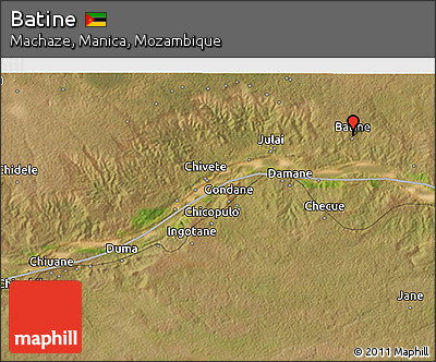 Satellite 3D Map of Batine