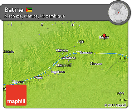 Physical Map of Batine