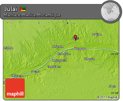 Physical Map of Julai
