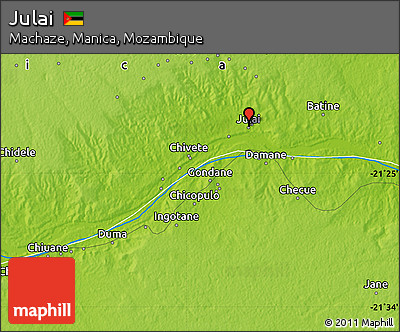 Physical Map of Julai