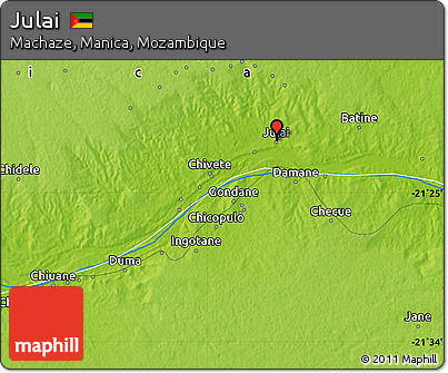 Physical Map of Julai
